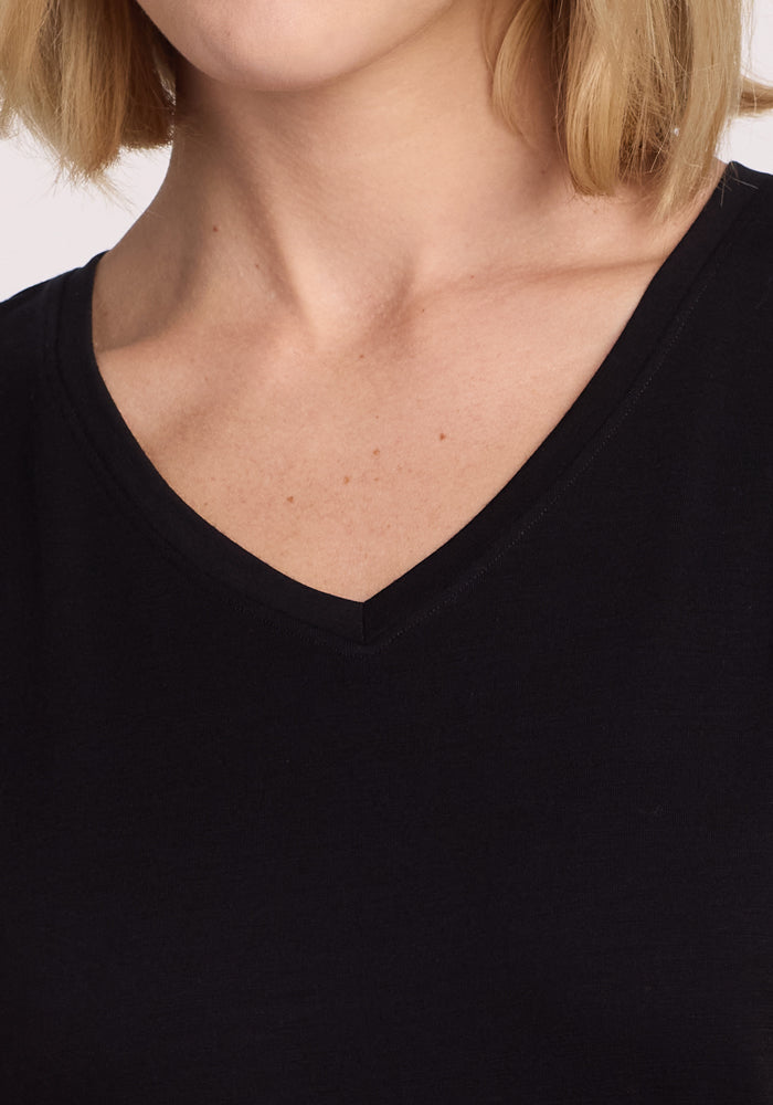 Junie V Neck - Black
