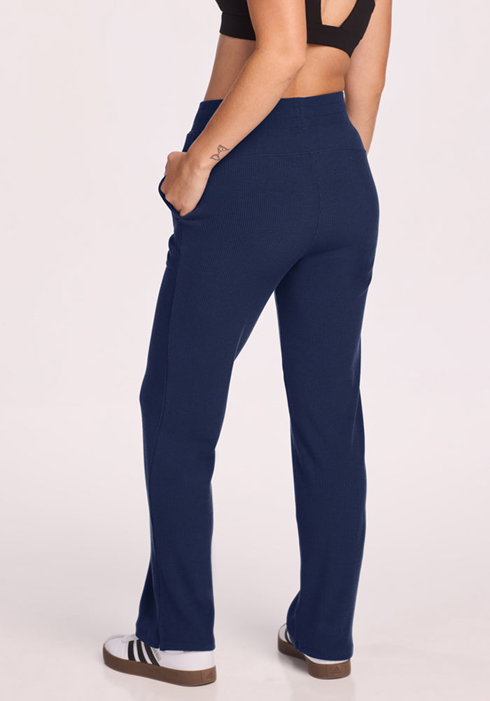 Luca Ribbed Pants - Ocean Cavern