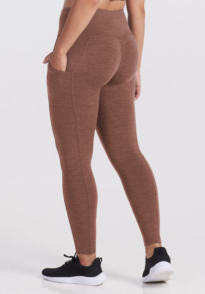 Piper Pocket Leggings - Sable Heather