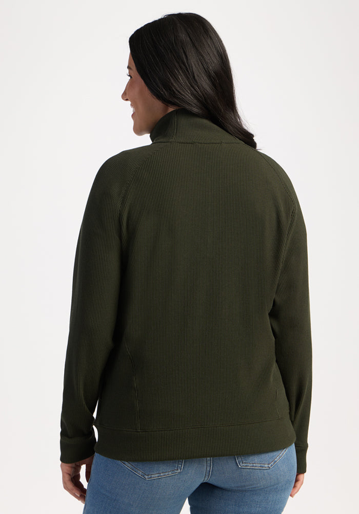 Quinn Ribbed 1/4 Zip - Duffel Bag