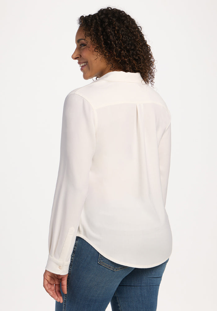 Lorelai Button Up - Eggshell