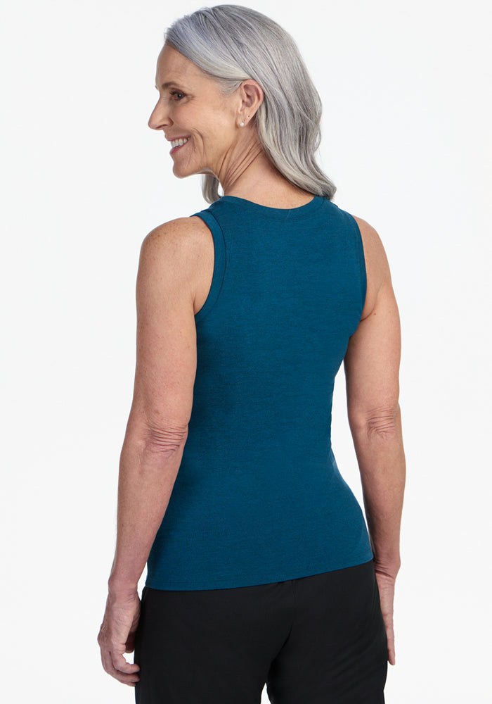 Ava Tank Top - Majolica Blue