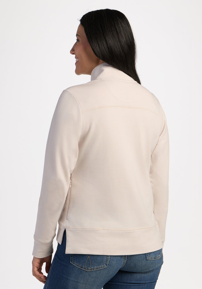 Annie 3 Button Pullover - Ecru
