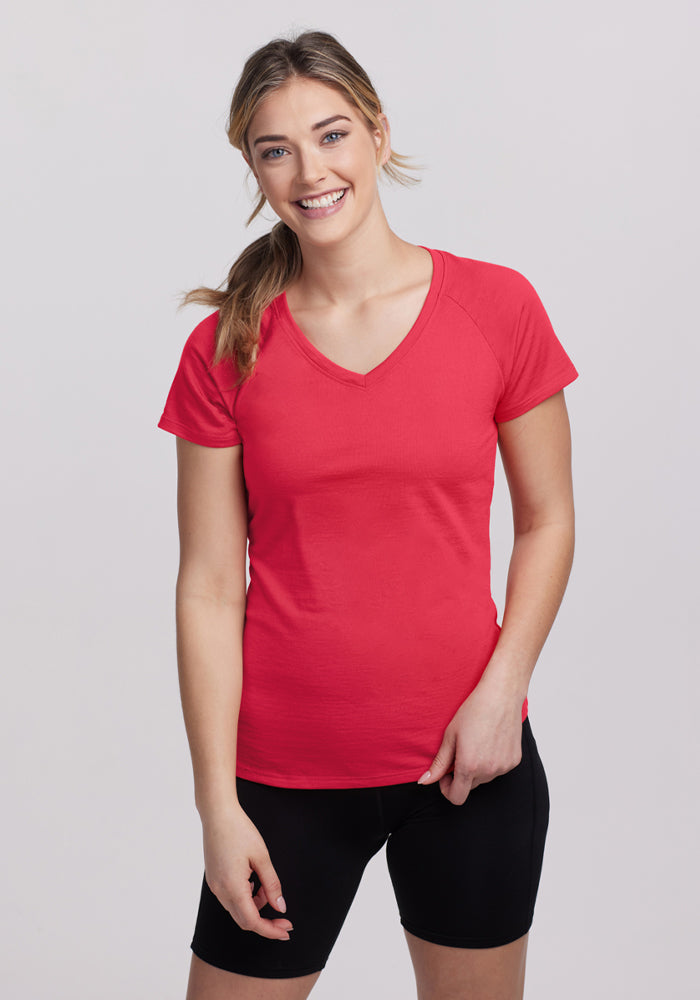 Mia V Neck - Berry Ice Pop