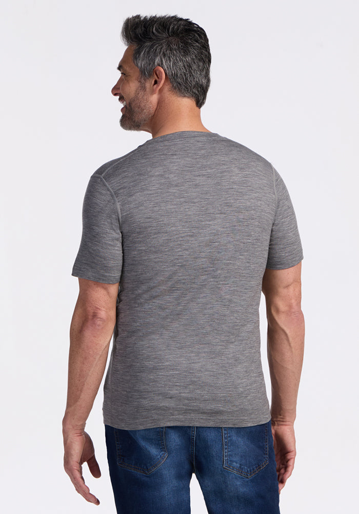 Ashton V Neck - Graphite Heather