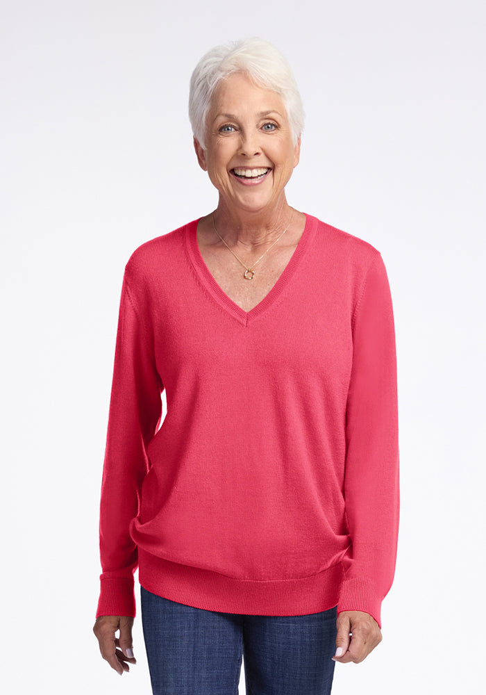 Francesca Sweater - Vivid Rose