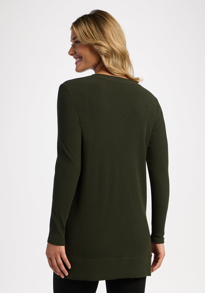 Evie Ribbed Tunic - Duffel Bag