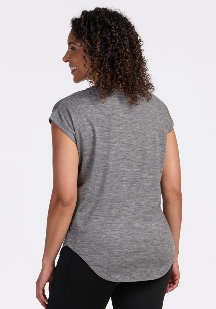Gabi Tunic Top - Graphite Heather