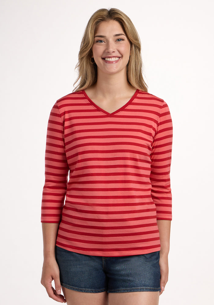 Elena 3/4 Sleeve V Neck