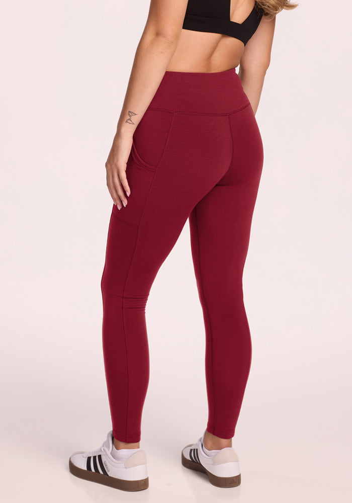 Piper Pocket Leggings - Pinot Noir