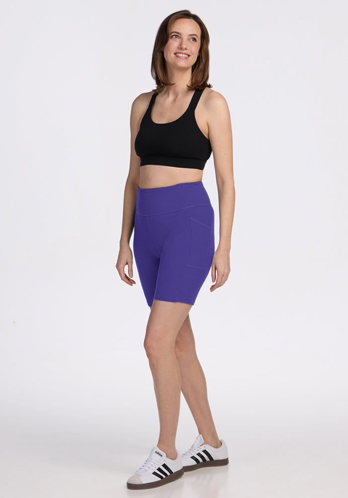 Miley Bike Shorts - Berry Indigo