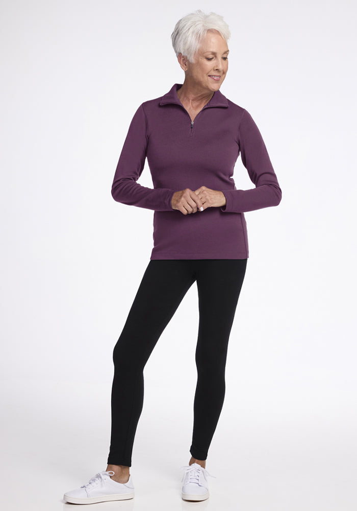 Brooke 1/4 Zip - Purple Iris