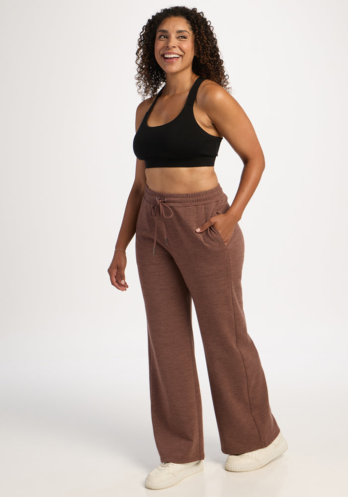 Eloise Petite Pants - Sable Heather