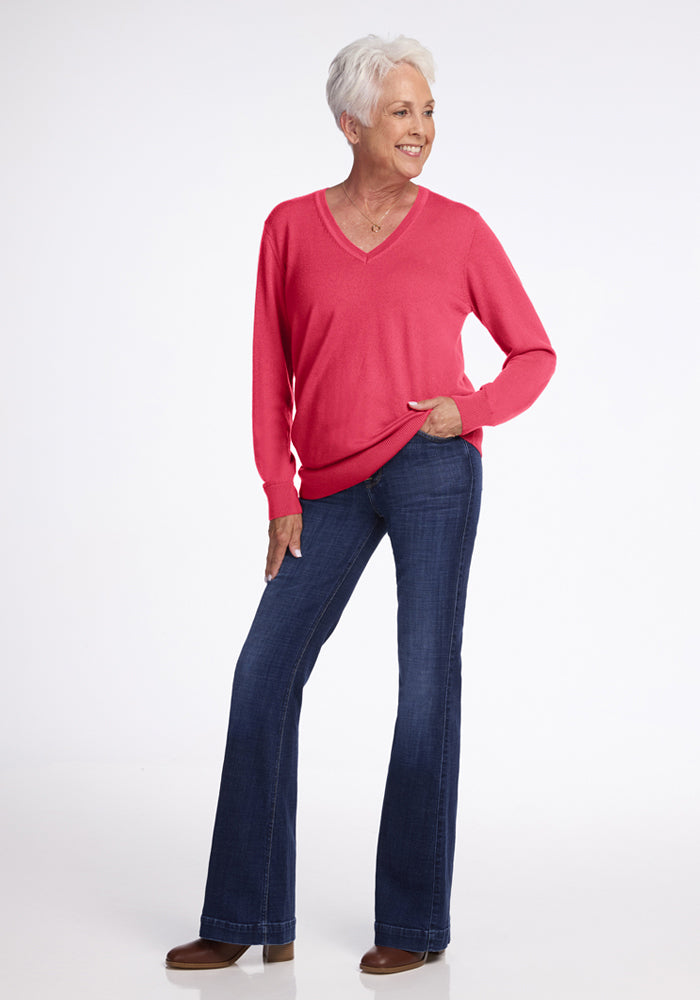 Francesca Sweater - Vivid Rose