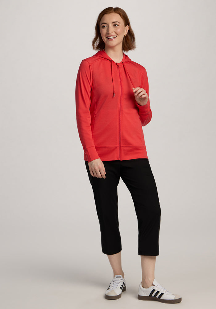 Ryann Hoodie - Hibiscus