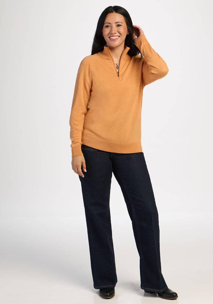 Collins 1/4 Zip Sweater - Butterscotch