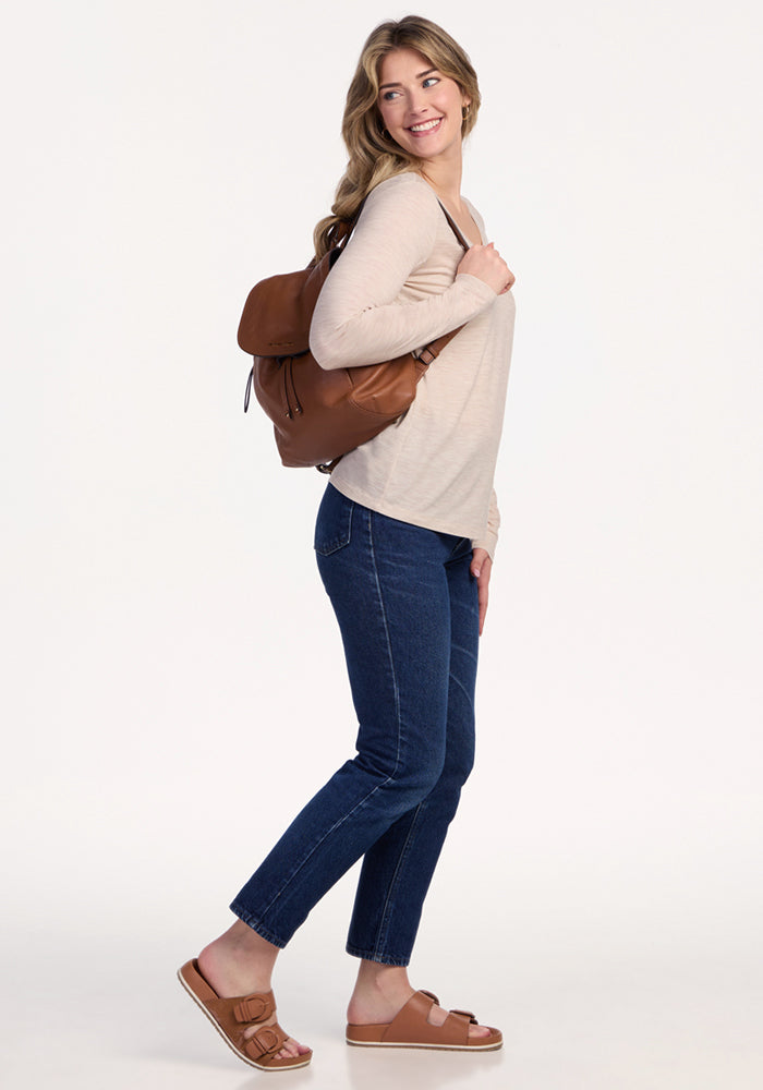 Millie Long Sleeve - Cream Heather