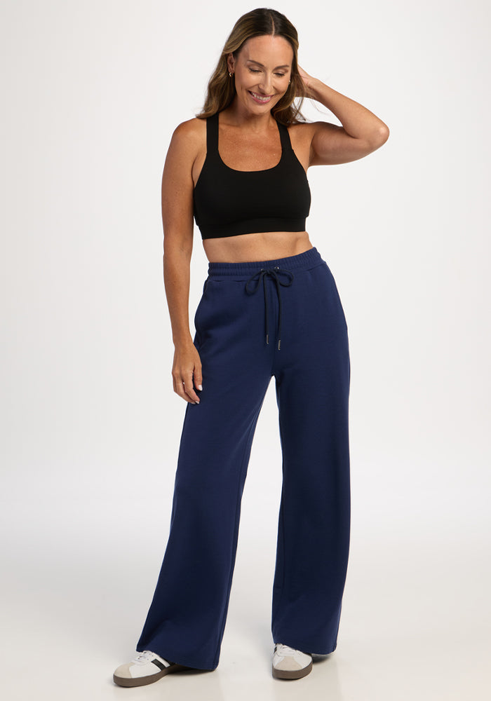 Eloise Wide Leg Pants - Ocean Cavern