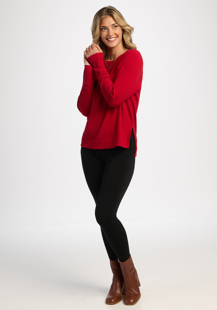 Ainsley Sweater - Maraschino Cherry