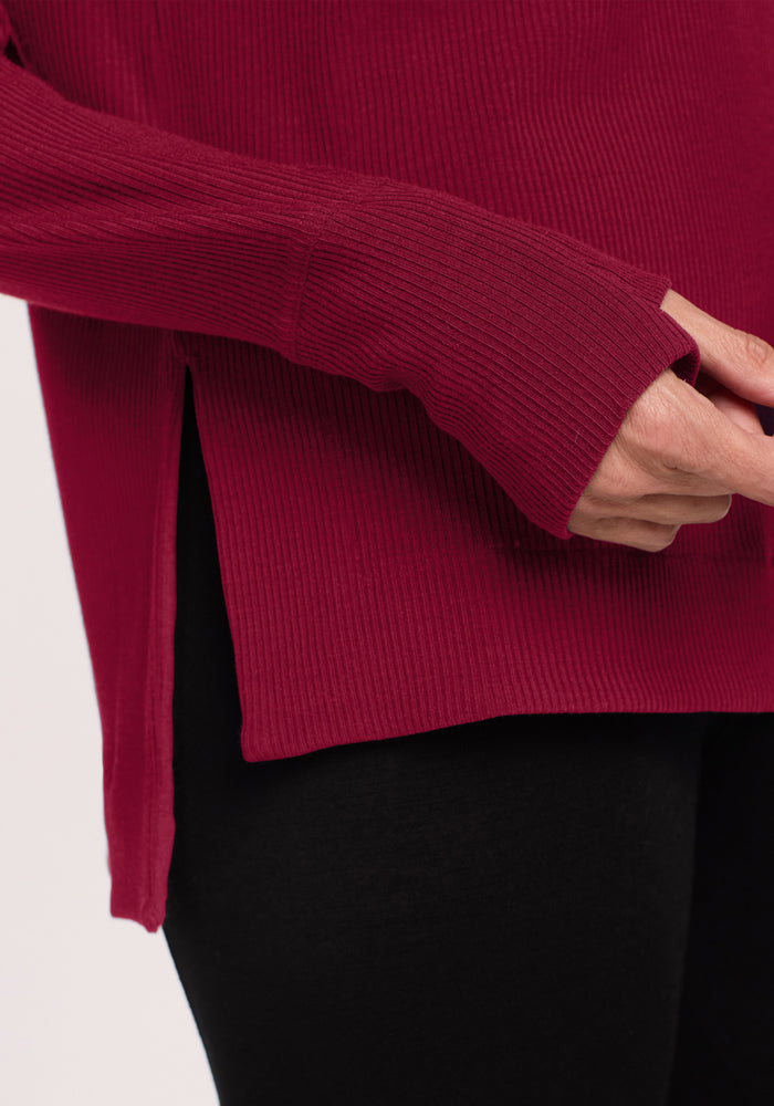 Ainsley Sweater - Beet Red