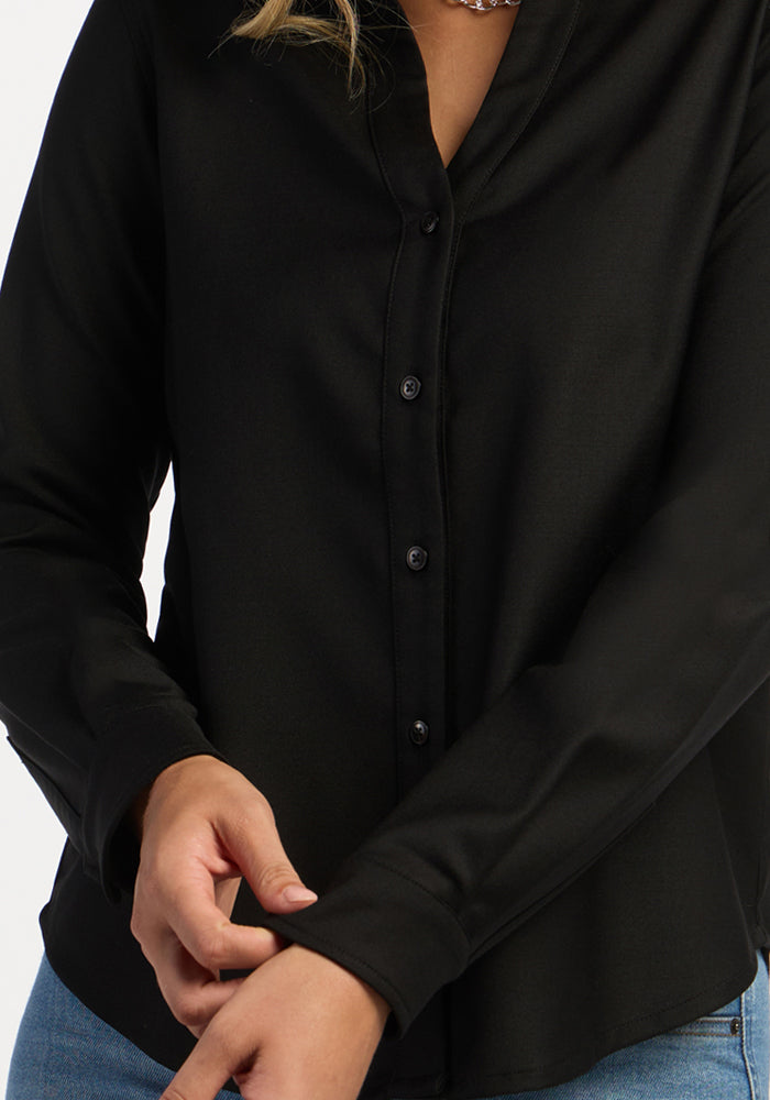 Lorelai Button Up - Black