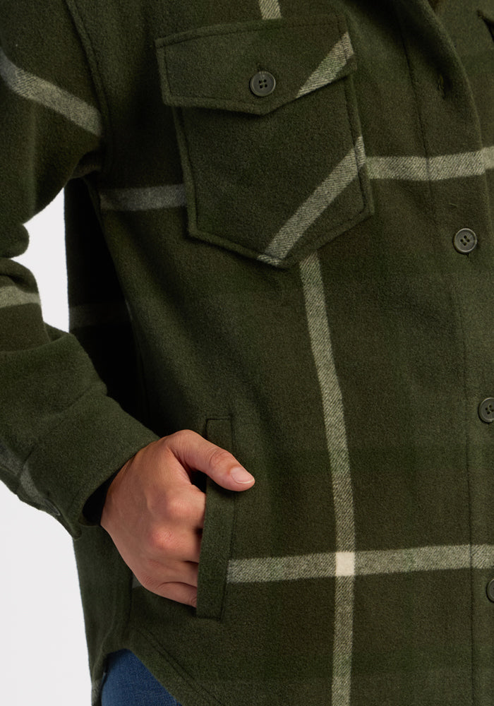 Sawyer Shacket - Driftwood Fern Plaid