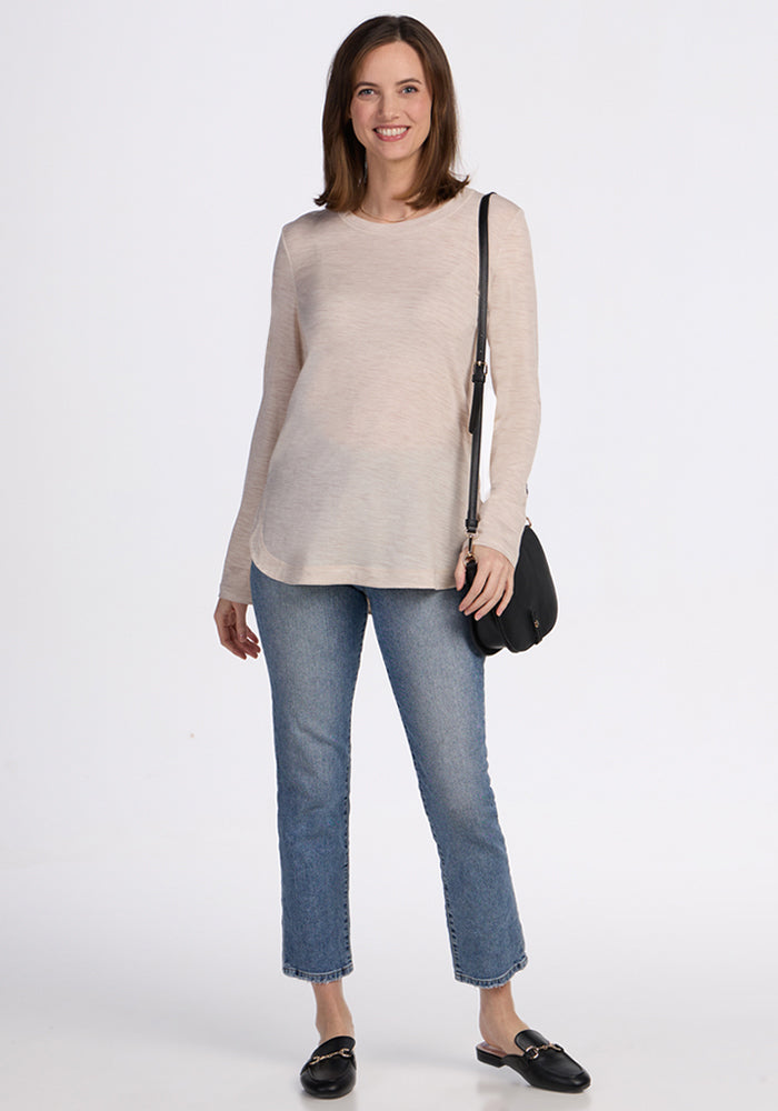 Hazel Tunic - Cream Heather