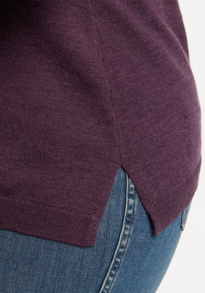 Josie Cowl Neck Sweater - Purple Iris