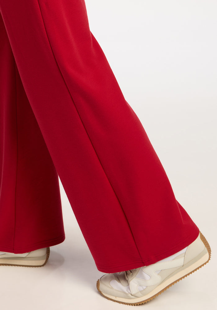 Eloise Wide Leg Pants - Maraschino Cherry