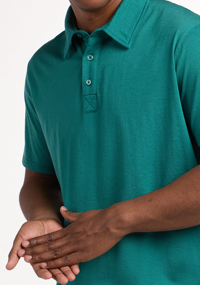 Preston Polo - Woodland Mini Stripe