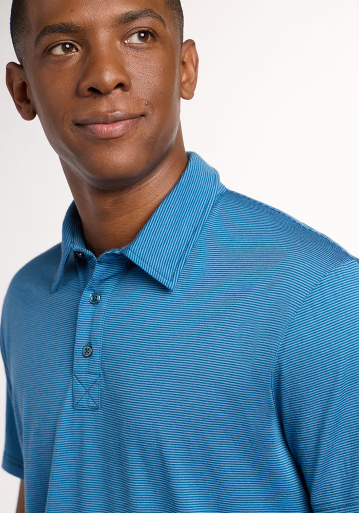 Preston Polo - Coastal Mini Stripe
