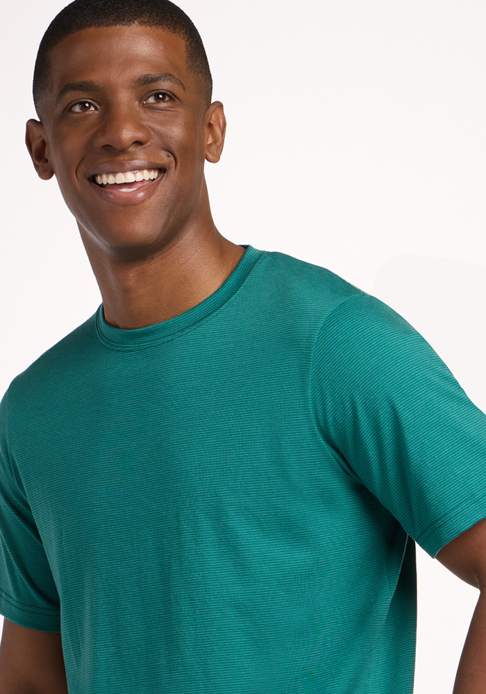 Endurance Tee - Woodland Mini Stripe