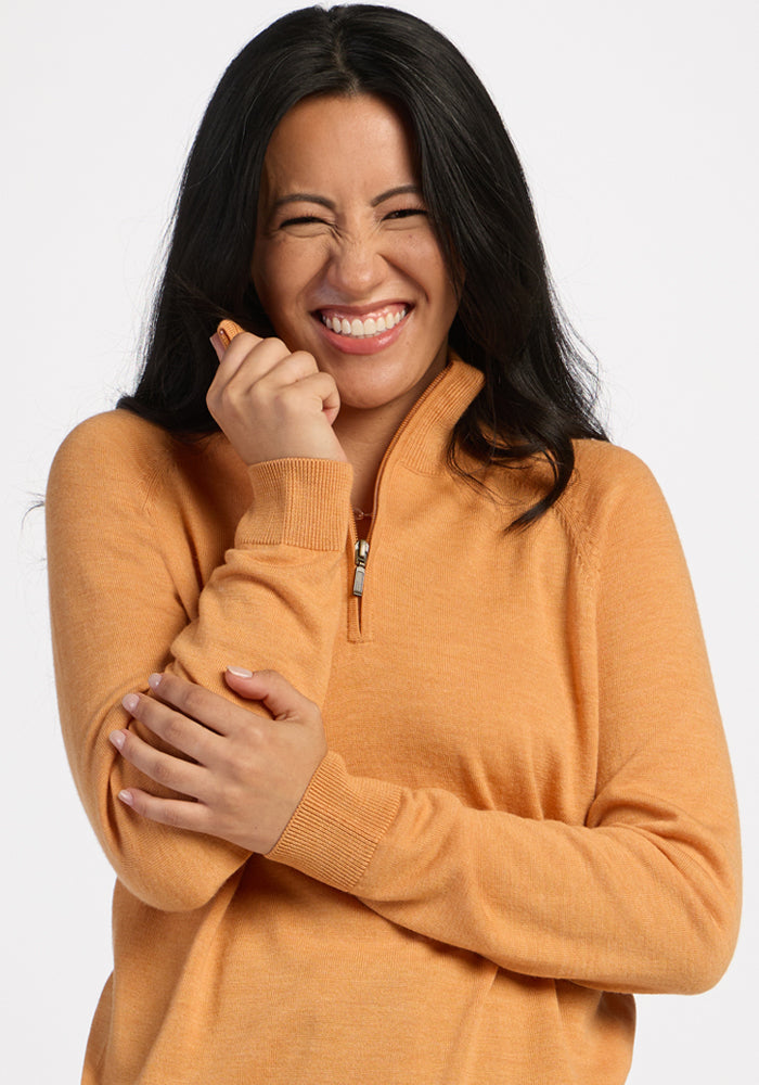 Collins 1/4 Zip Sweater - Butterscotch