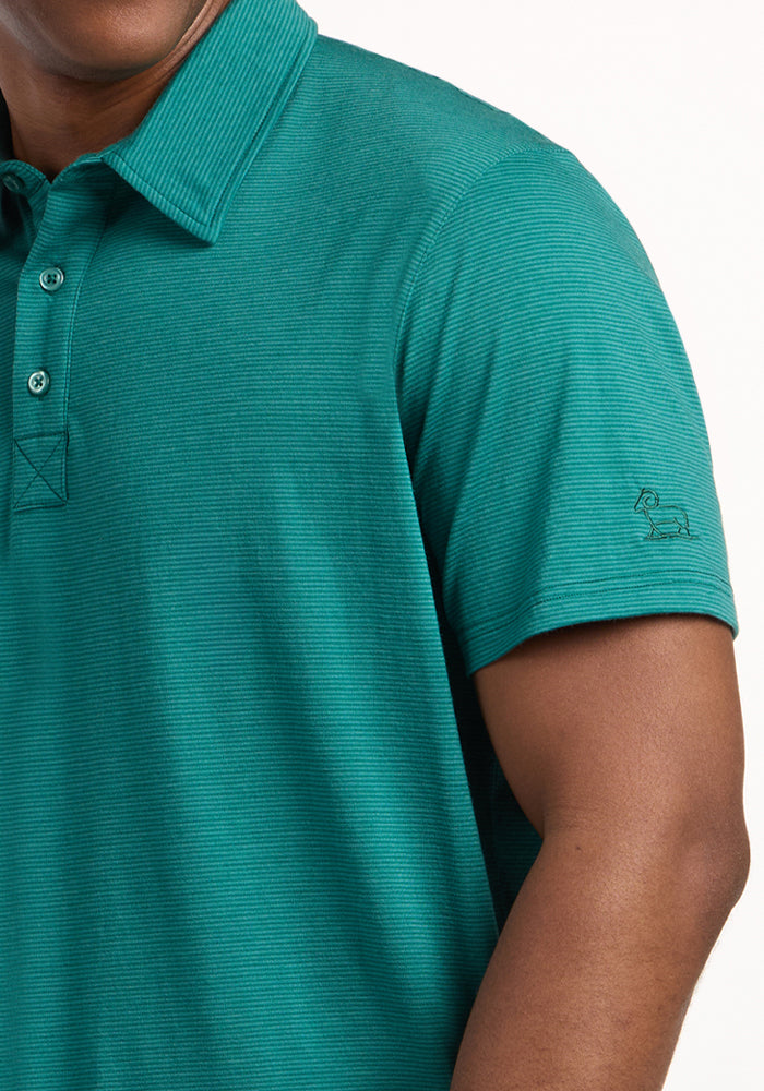Preston Polo - Woodland Mini Stripe
