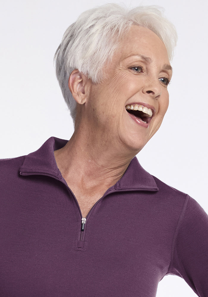 Brooke 1/4 Zip - Purple Iris