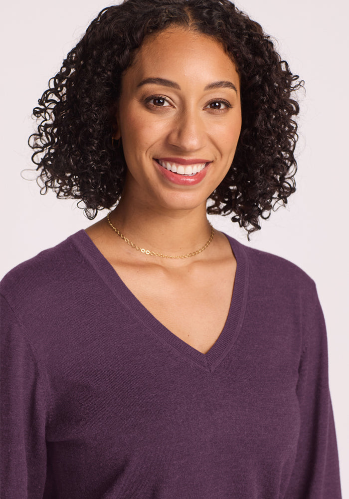 Francesca Sweater - Purple Iris