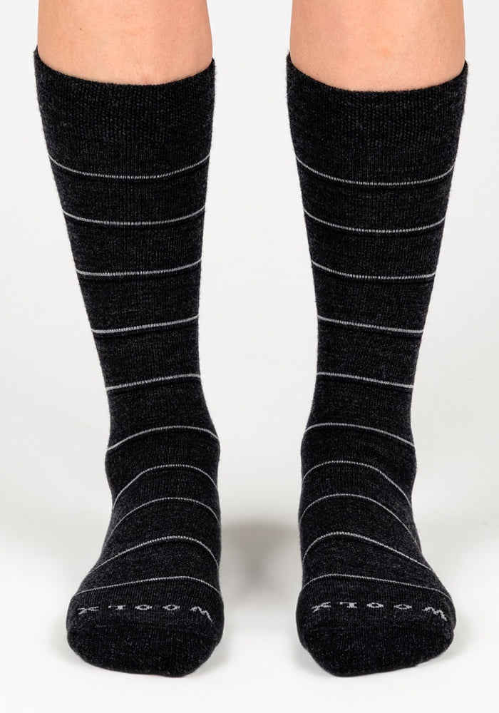 Womens Chandler Mid Calf Sock - Dark Grey Charcoal