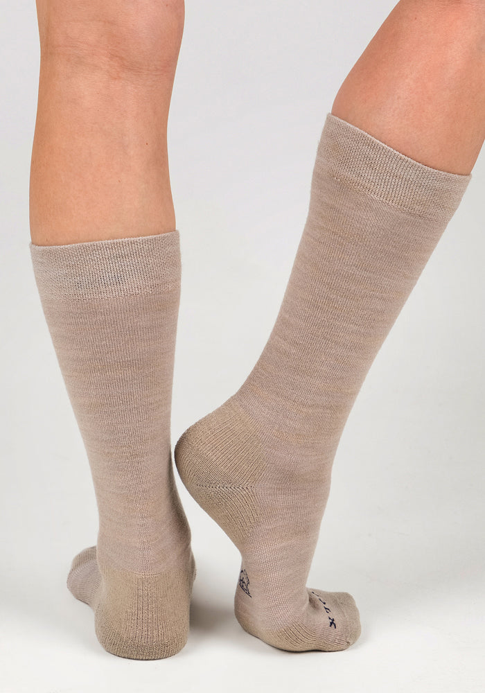 Womens Chandler Mid Calf Sock - Simply Taupe