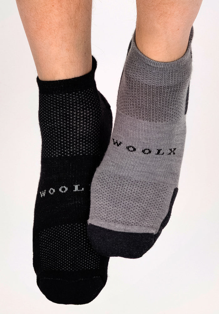 Mens Rowan No Show Socks - Pebble