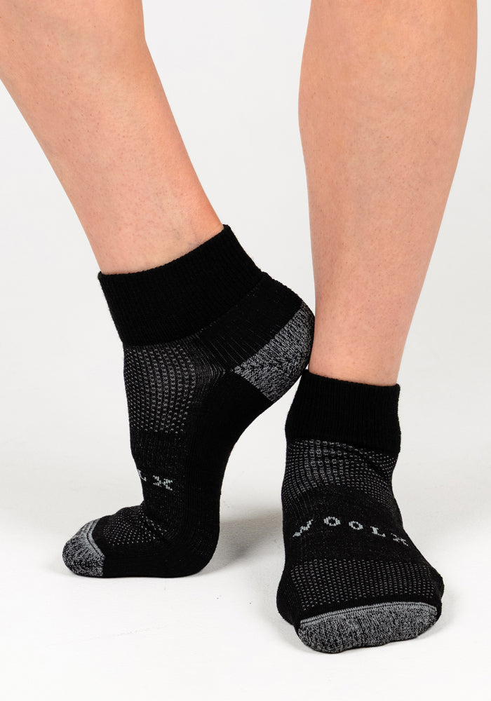 Womens Rambler Ankle Sock - Black Pepper