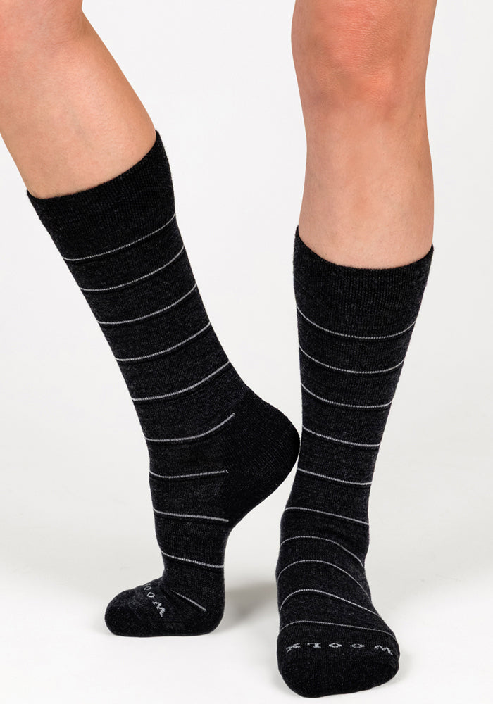 Womens Chandler Mid Calf Sock - Dark Grey Charcoal