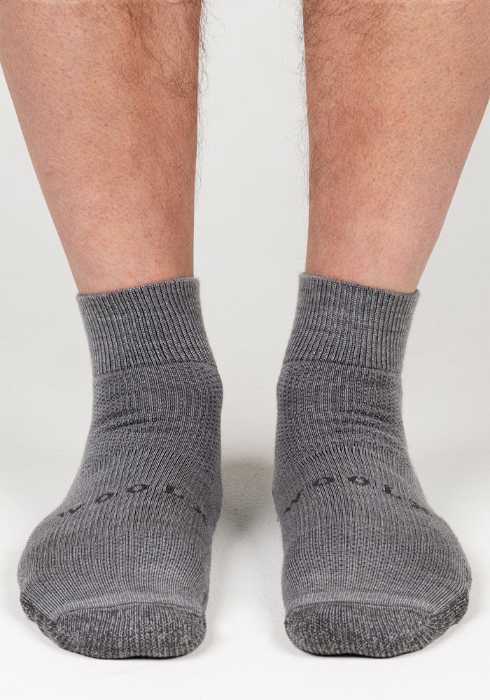 Mens Rambler Ankle Sock - Pebble
