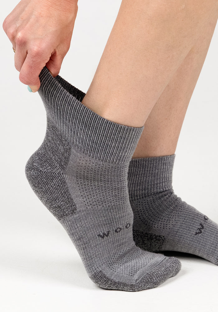 Womens Rambler Ankle Sock - Pebble