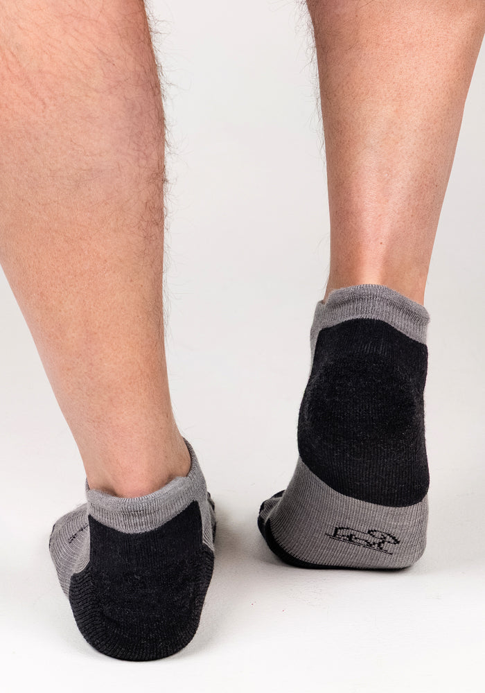 Mens Rowan No Show Socks - Pebble