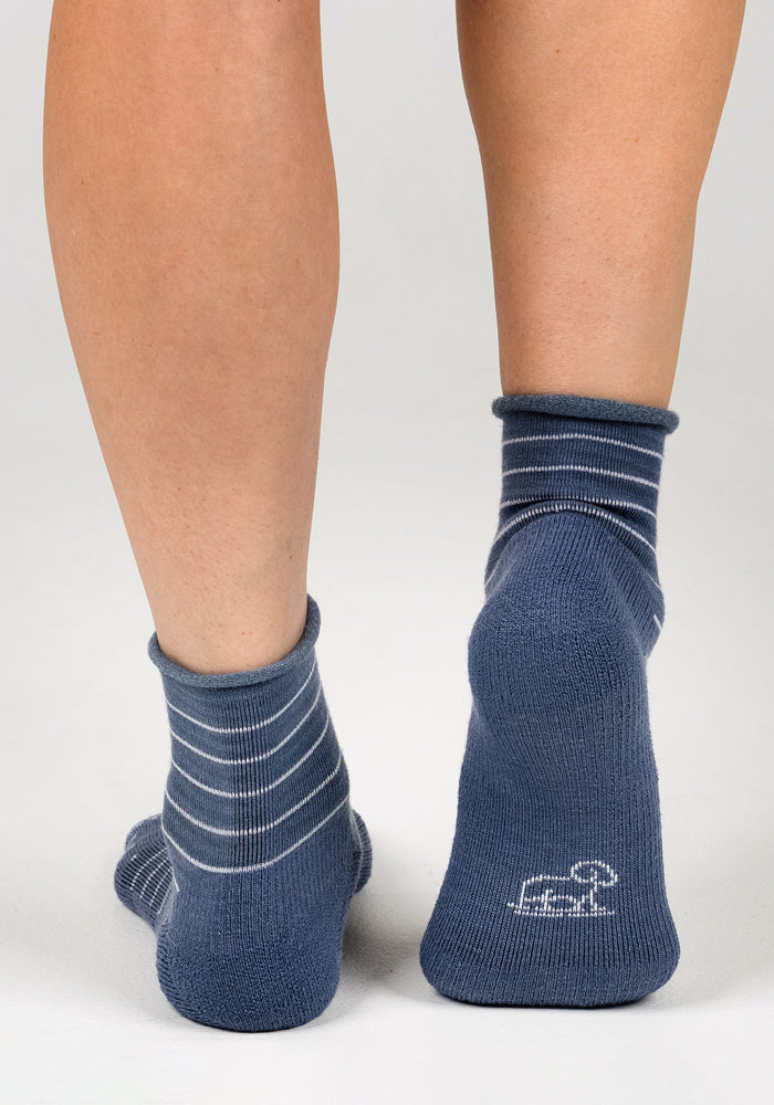 Womens Derby Roll Top Sock - Vintage Indigo