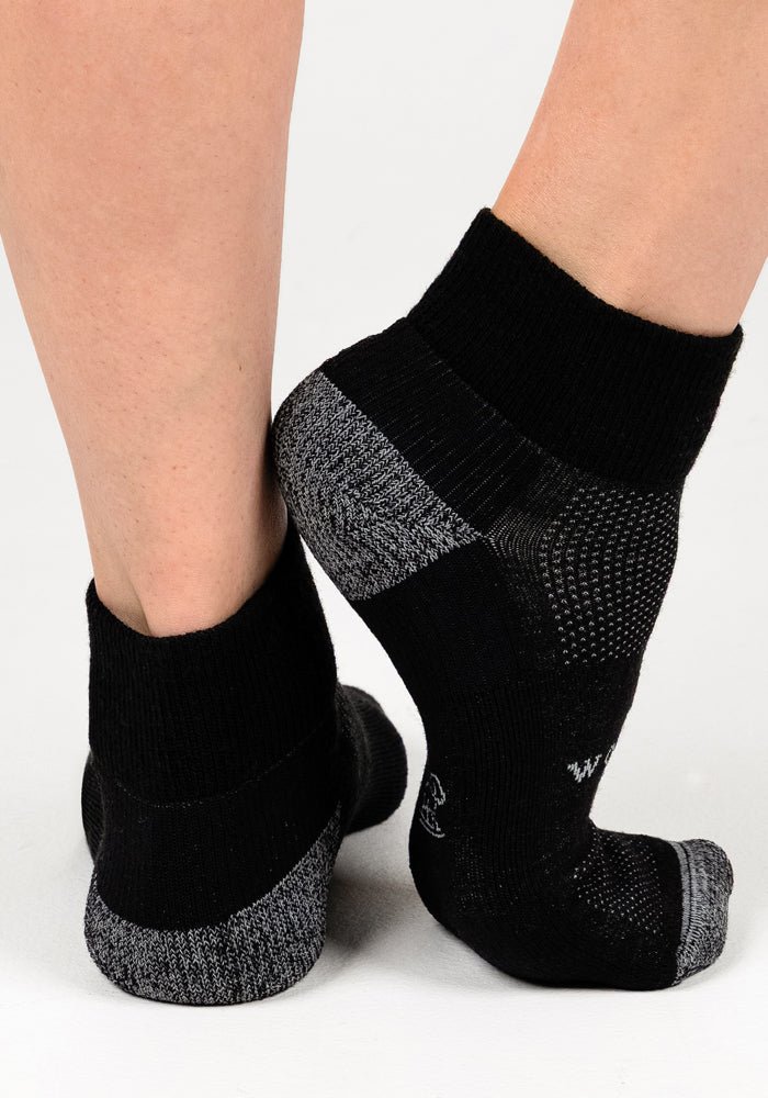 Womens Rambler Ankle Sock - Black Pepper