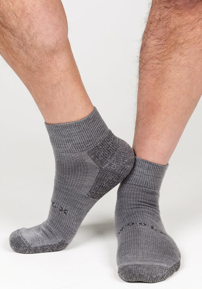 Mens Rambler Ankle Sock - Pebble