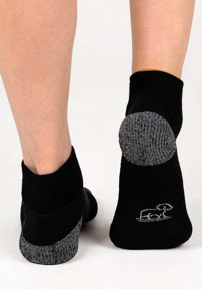 Womens Rambler Ankle Sock - Black Pepper