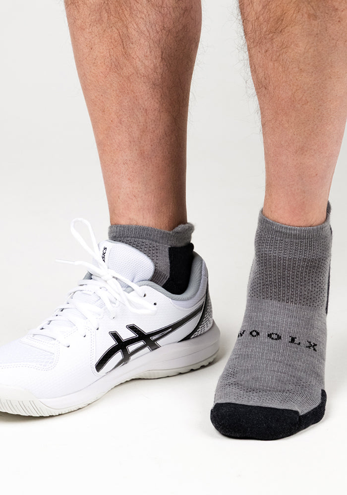 Mens Rowan No Show Socks - Pebble
