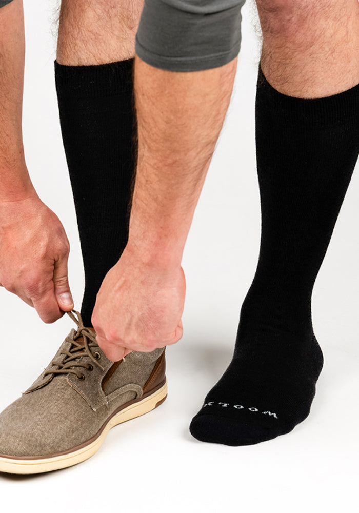 Mens Chandler Mid Calf Socks - Black